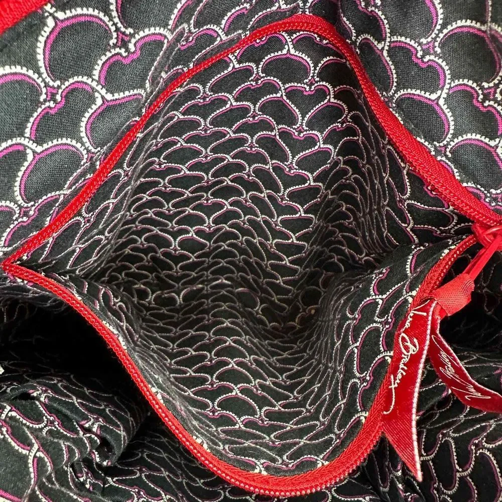 VERA BRADLEY Morgan Purse Handbag Frankly Scarlet Double Handle Red Satchel